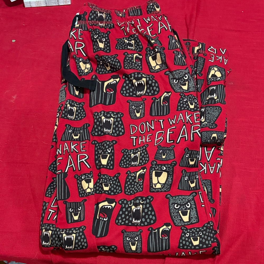 LAZY ONE BEAR PRINT PJ PANTS